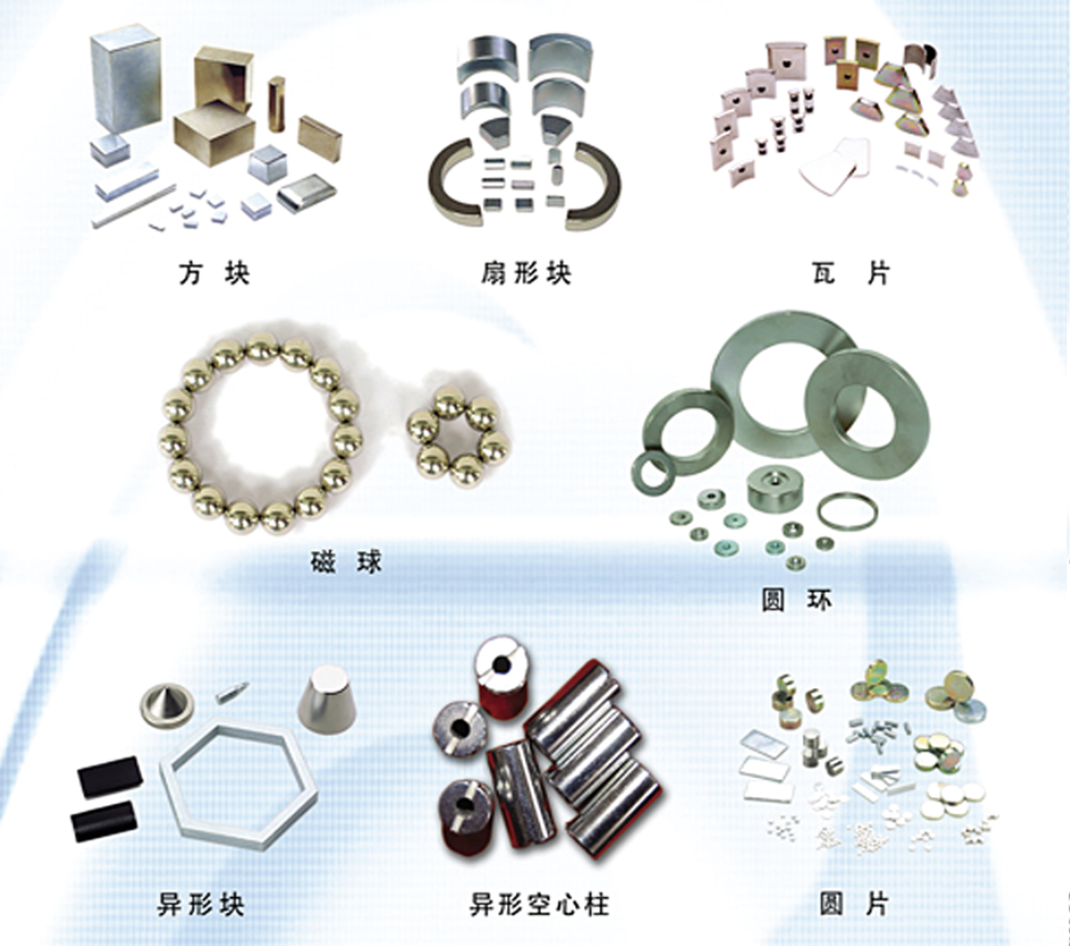钕铁硼永磁材料系列产品及其应用领域